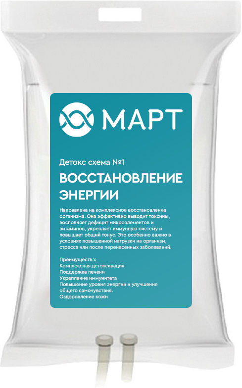 Детокс схема 1 – Восстановление энергии
